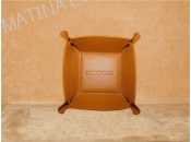 Square Leather Catchall